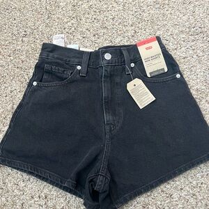 Levi's Women's High-Waisted Shorts in Black